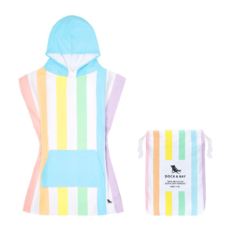 Poncho Dock & Bay Rainbow Pastel